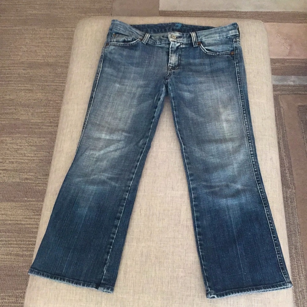 Crop “A” Pocket Denim Jeans
